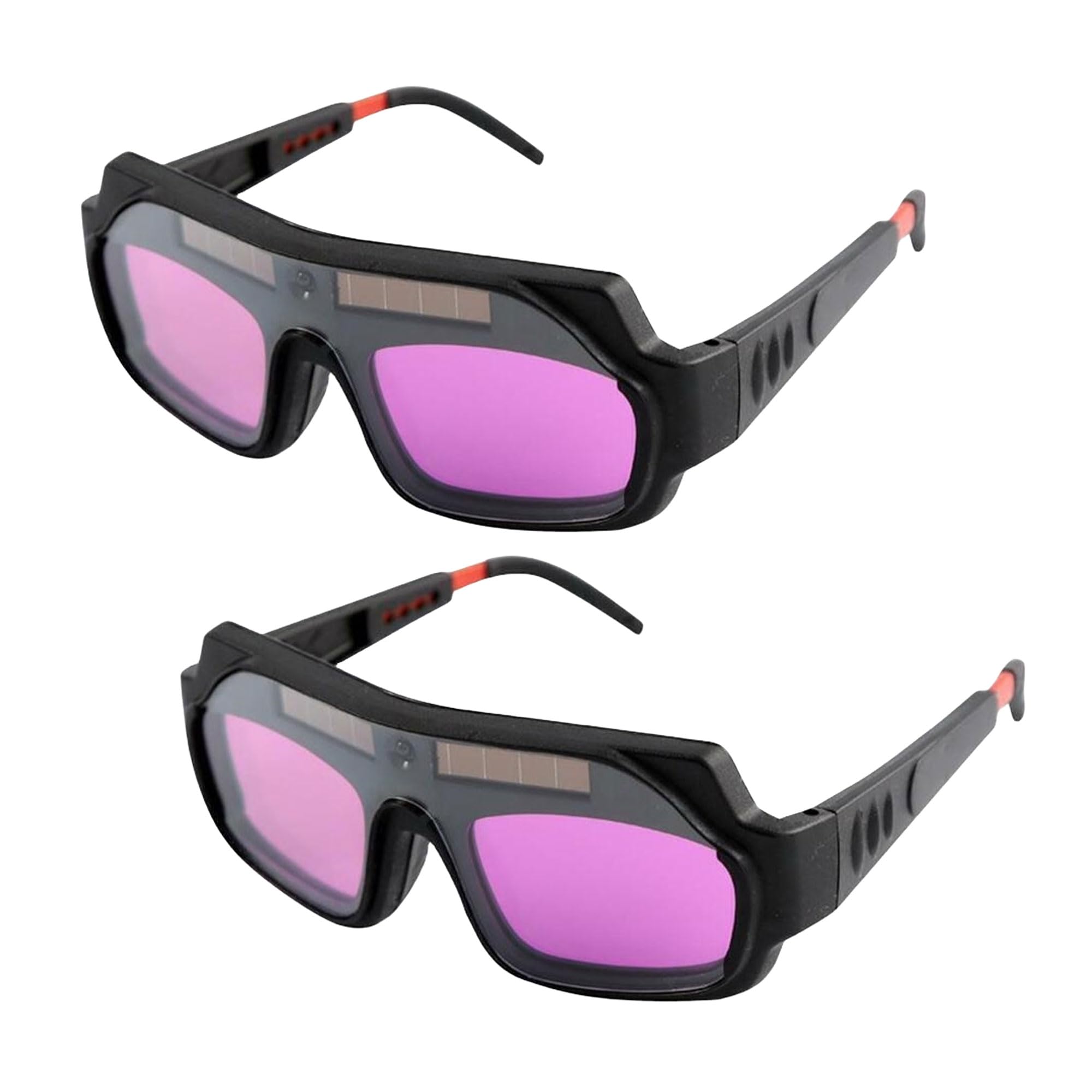 TEAMWILL 2 Packs Welding Glasses Auto Darkening Goggles Mask Safety Automatic Dimming Welder Solar Auto Darkening