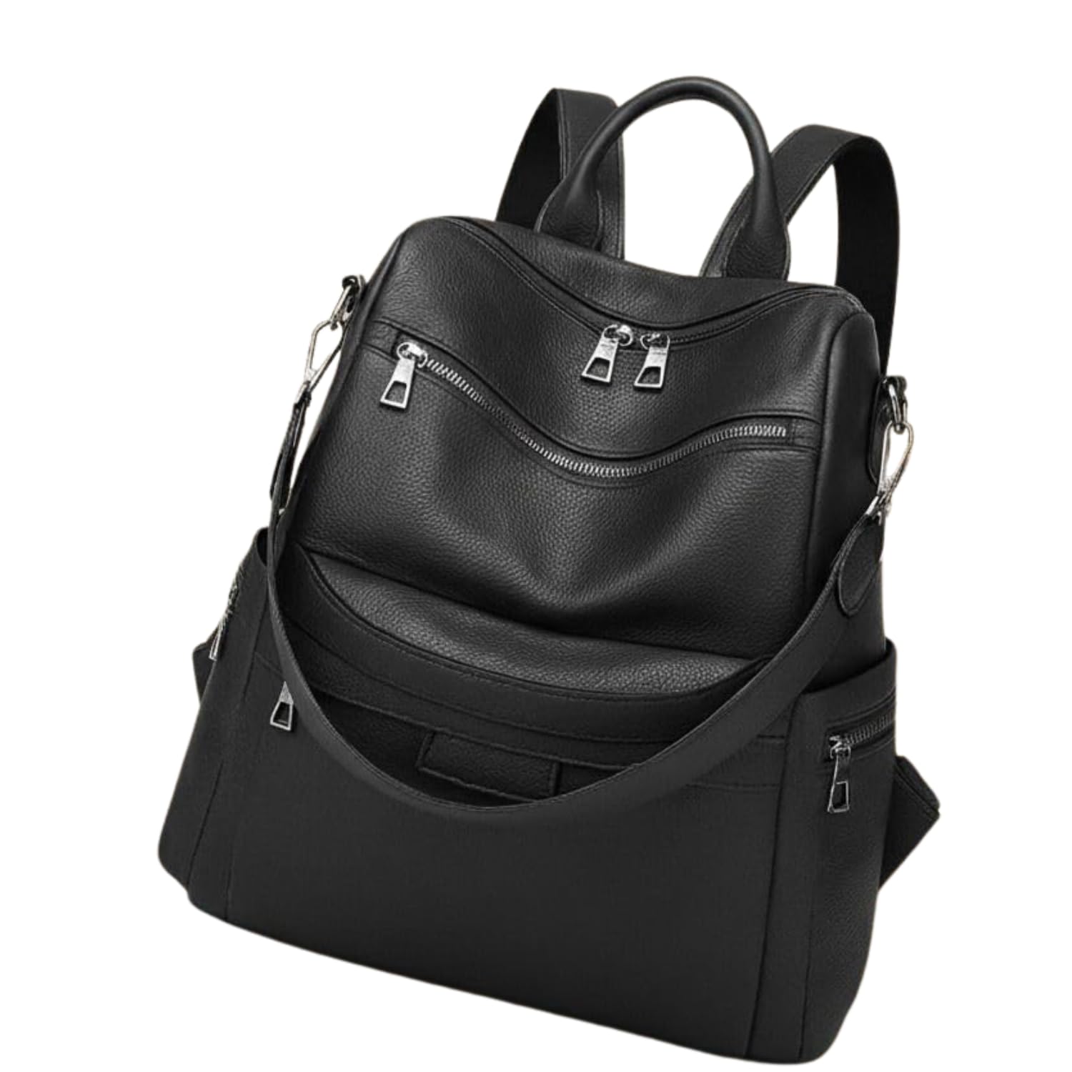 jaisom Stylish Women's Fashion Backpack Purses Multipurpose Design Handbags and Shoulder Bag (Speg...Buzz Black._BZ)-picture-35