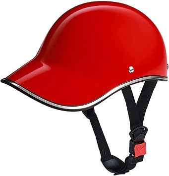 Lightweight Baseball Cap Vintage Bike Helmet Retro Bicycle Half Helmet DOT Approved Skull Cap Cycling Helmet Open Face Street Scooter Moped ATV Helmet for Adults Men Women