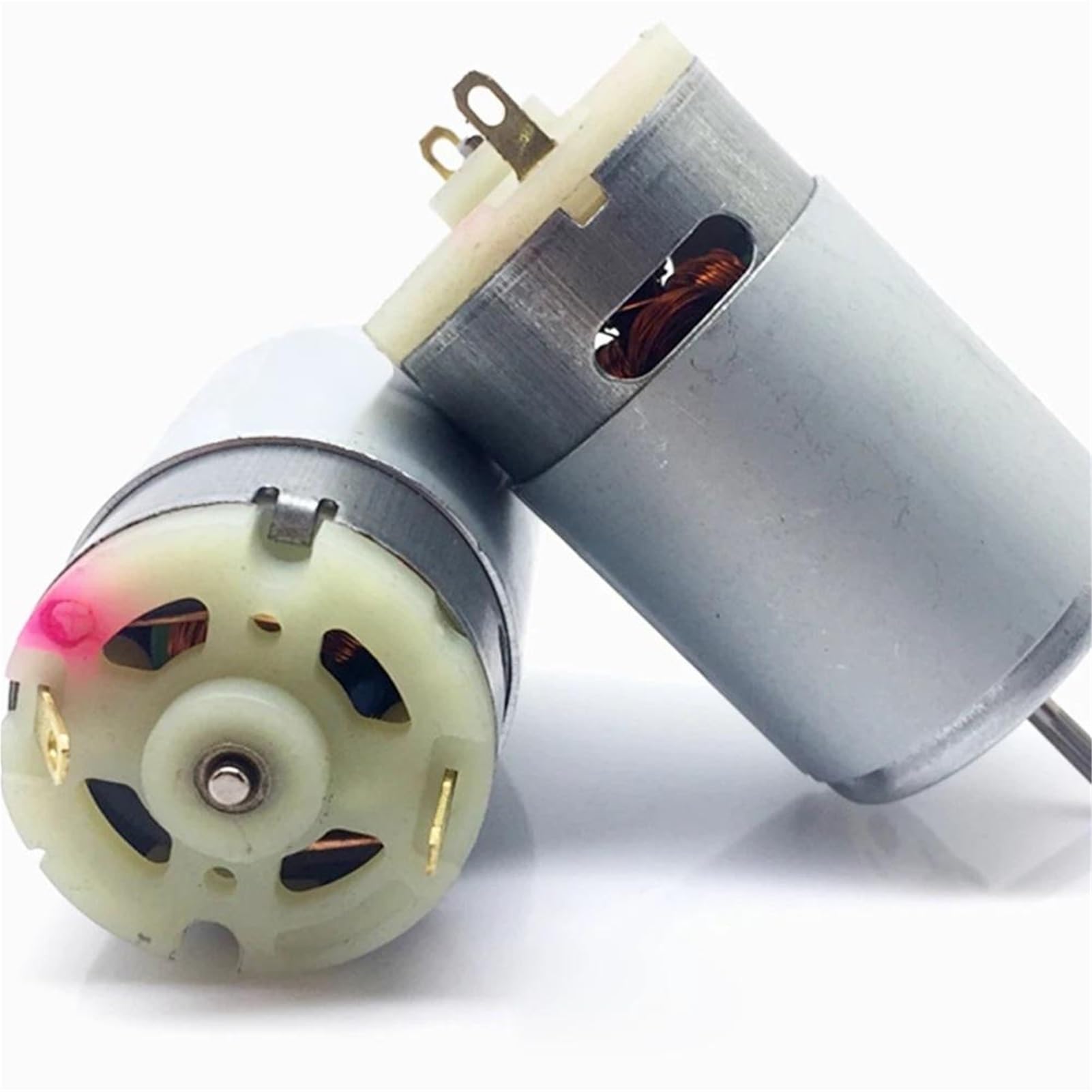 Alto rendimiento 3/5/10 piezas de escobillas carbón for motor Micro 390 CC, 6-14,4 V, 7,4/9, 8800 RPM, con imán potente y gran par for husillo para generador(5PCS)