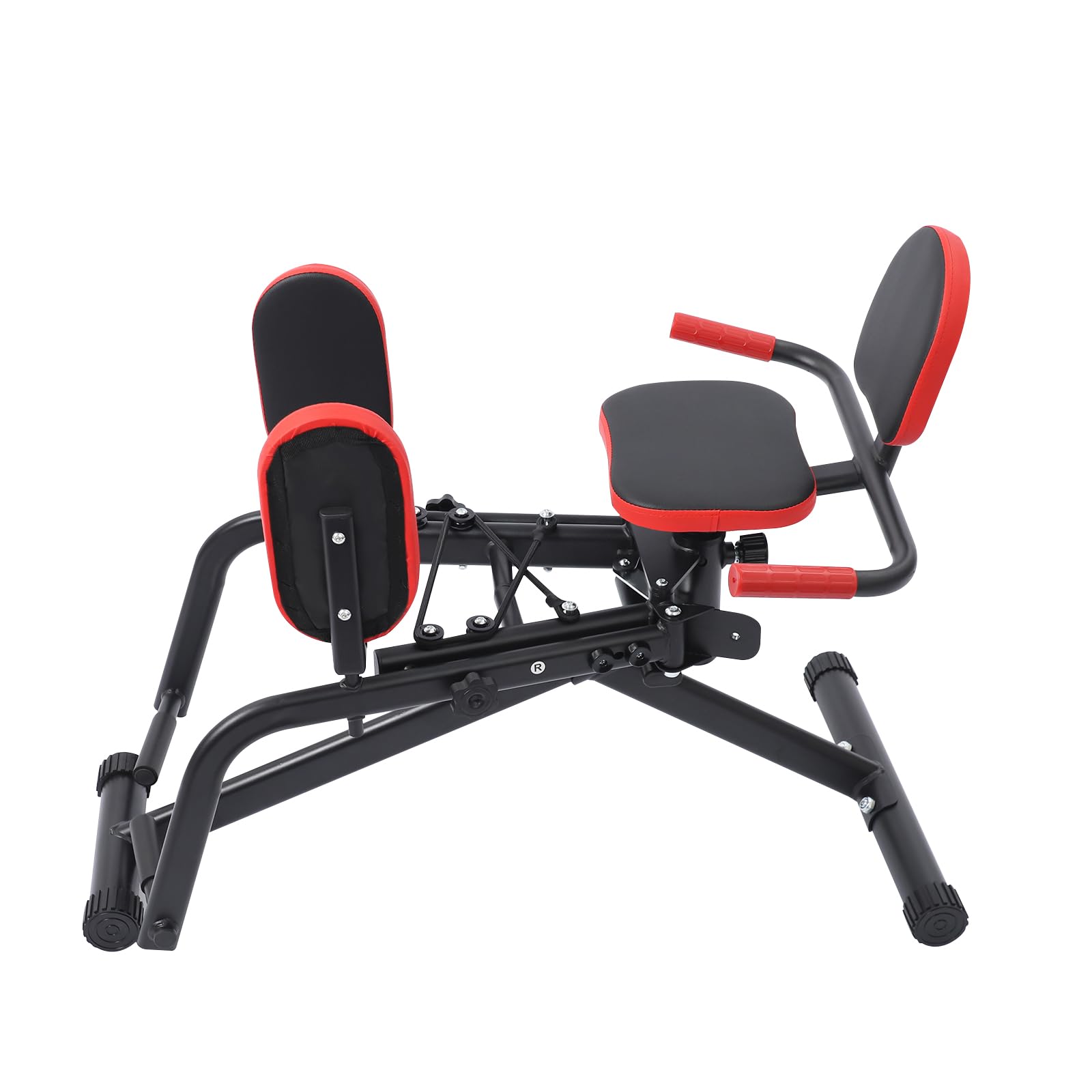 Po Trainer Oberschenkeltrainer mit verstellbarem Widerstandsbänder | Beinspreizer, Adduktoren und Abduktoren, PU Polstern, Bauch Beine Trainingsgerät für Zuhause, Glute Machine