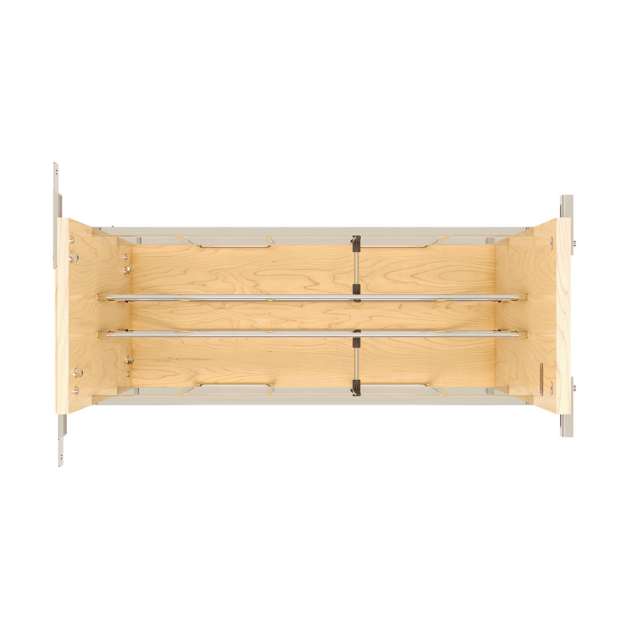 Rev-A-Shelf Organizer Estraibile In Legno Per Teglie, Con Chiusura Soft-close, Per Mobile Base Da 30 Cm
