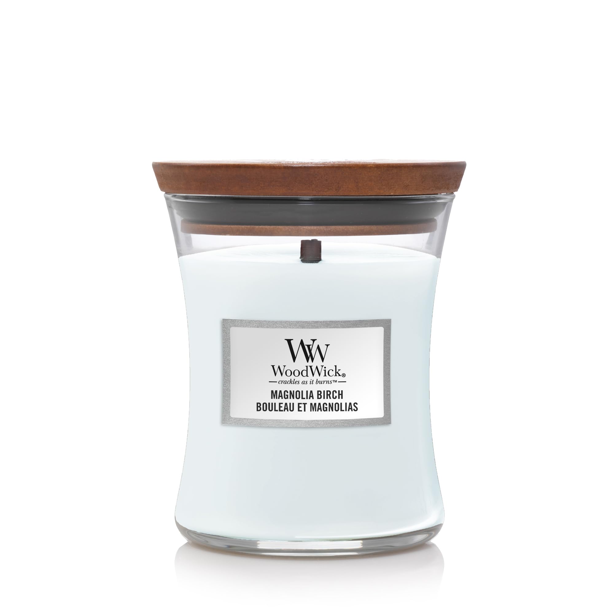 Scented Candle Woodwick Magnolia Birch Medium 275 g