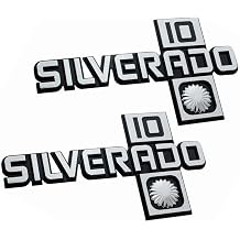 Side Door Trucks Letter Emblem Badge Compatible with 1981-1987 Silverado 10/20/30 14026451 2pcs 10 Version