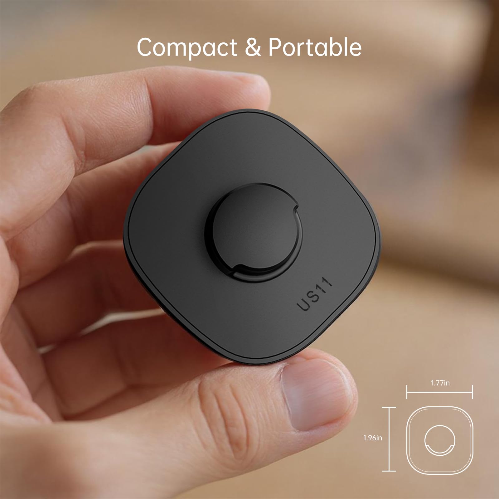 Compatible con Oura Ring Gen3 – Cargador de anillo inteligente tamaño 11, base de carga segura portátil con cable USB-C