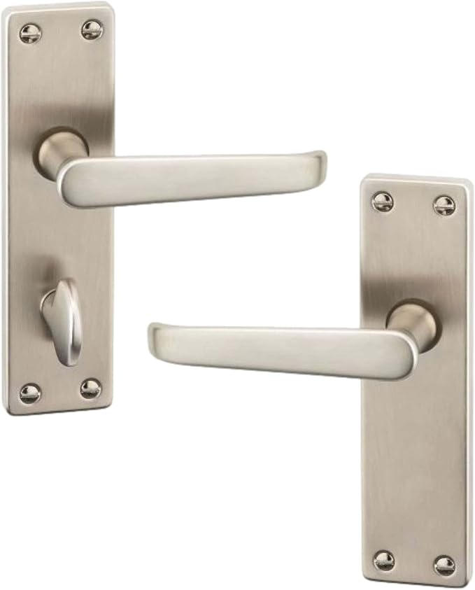 URFIC 149032505 Victorian Satin Nickel Bathroom Traditional Door