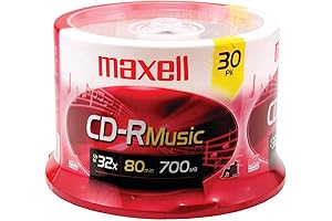 Maxell Premium Noise-Free Surface Recordable CDs