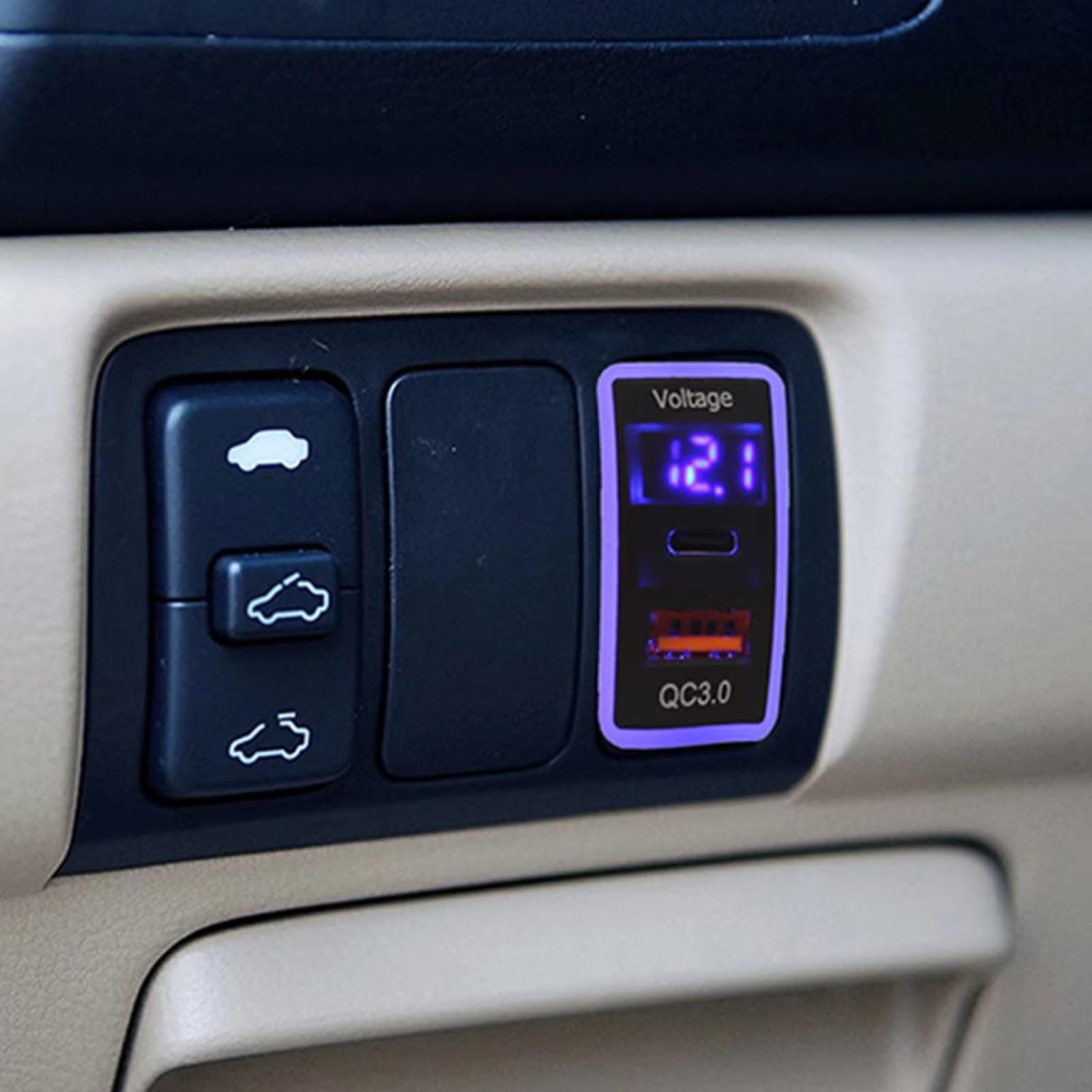 Faro Modulo Driver Presa USB Per Console Compatibile Con Fit For Accord Per Auto Per Civic Presa Di Ricarica Adattatore Di Alimentazione A Ricarica Rapida Con PD QC3.0