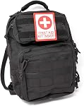 First Aid Kit Inside PVC Tactical Hook and Loop Patch | Red and White