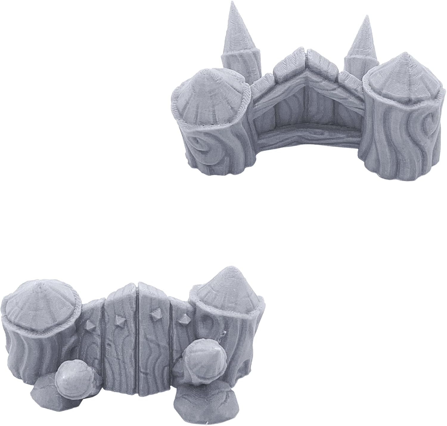 EnderToys Orc Camp Barricades by Makers Anvil, 3D Printed Tabletop RPG Scenery and Wargame Terrain for 28mm Miniatures