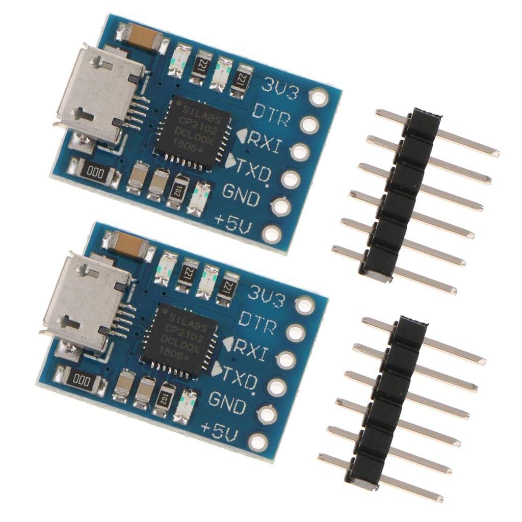 CALANDIS™ 2pcs CP2102 Module Micro USB2.0 to TTL 6 PIN Serial Port Converter UART STC | Development Kits & Boards | Semiconductors & Actives | Electronic Components | Electrical & Test Equipment-image-14