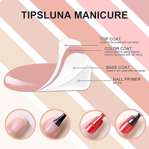 Miniatura 7 de Mobray Icy Jelly - Juego de esmaltes de uñas de gel, 6 colores rosa, nude transparente, kit de esmalte de gel transparente para arte de uñas,