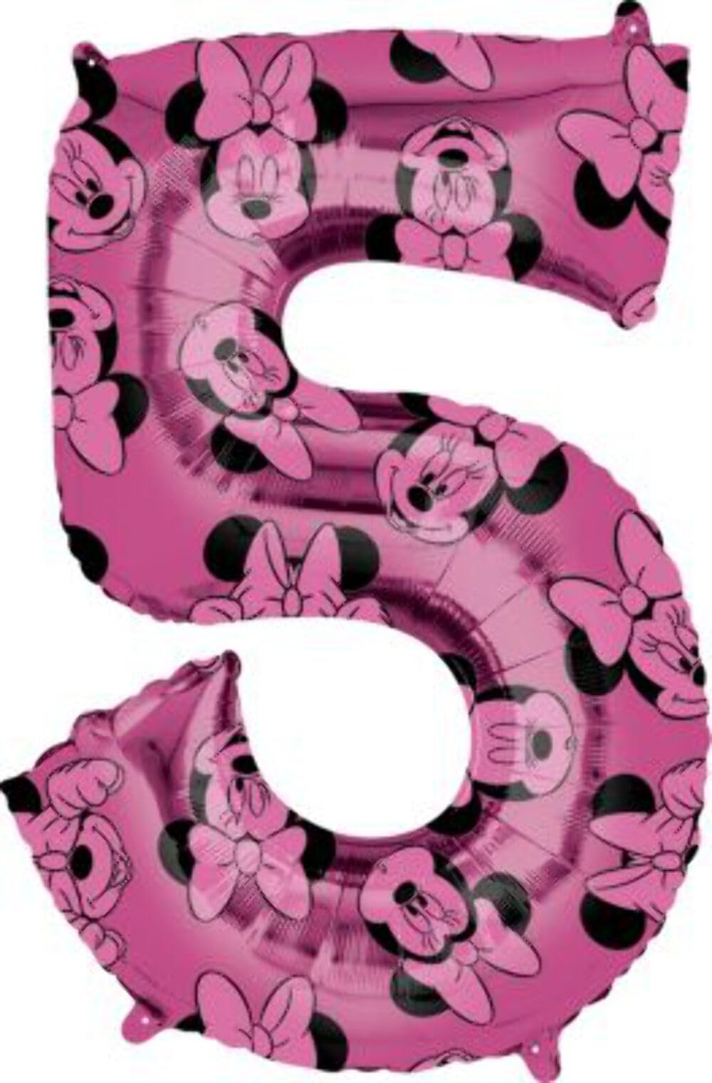 (PKT) Child Girls Minnie Mouse Forever Number 5 Balloon