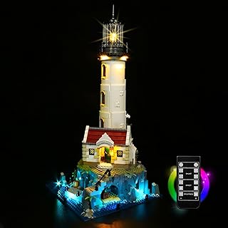 VONADO Led Light Kit for Lego Motorized Lighthouse 21335(No Model),Decoration Lighting Kit Compatible with Lego 21335 Bricks, Creative DIY Light Kit (Remote-Control Version)