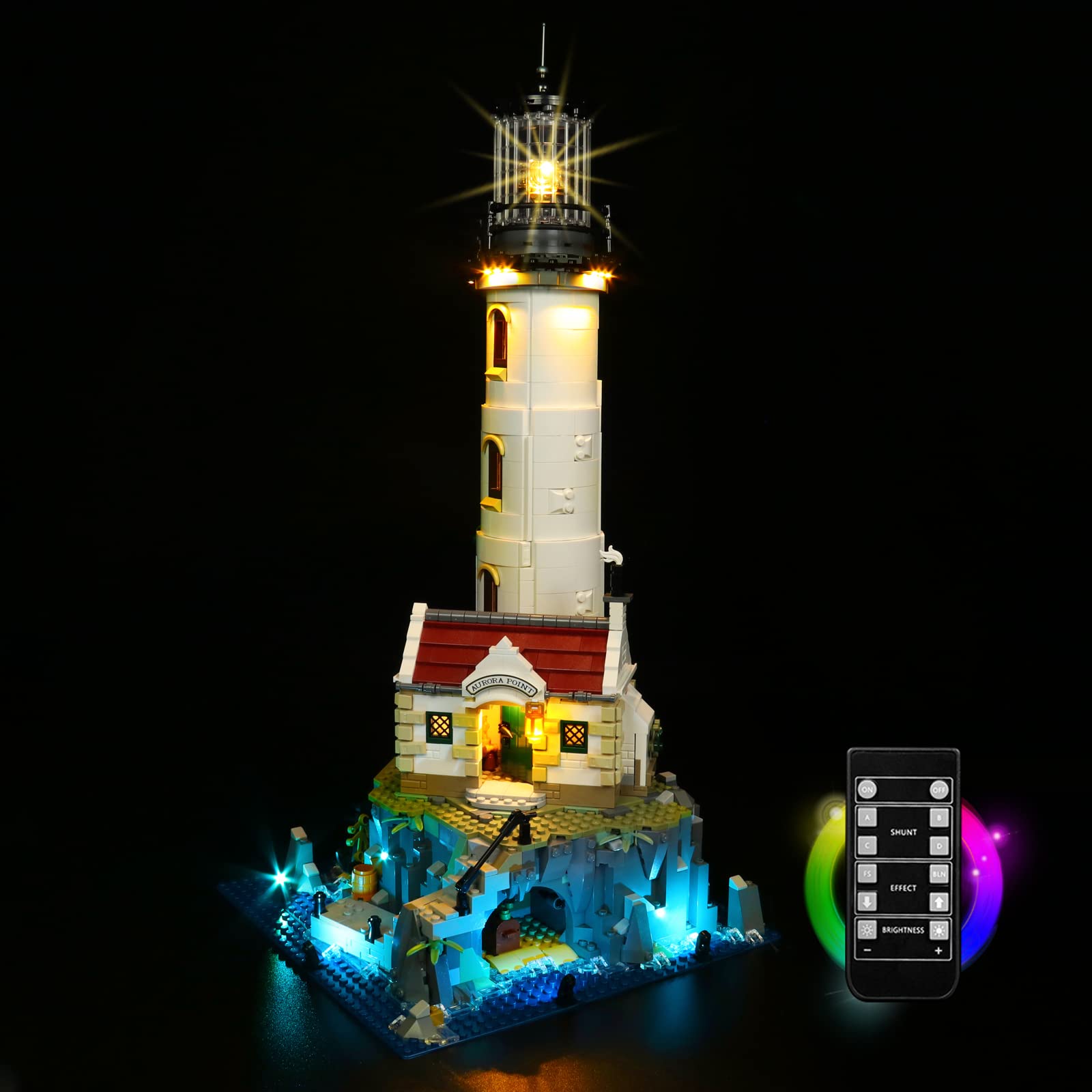 VONADO Led Light Kit Compatible with Lego Motorized Lighthouse 21335(No Model),Decoration Lighting Kit Compatible with Lego 21335 Bricks, Creative DIY