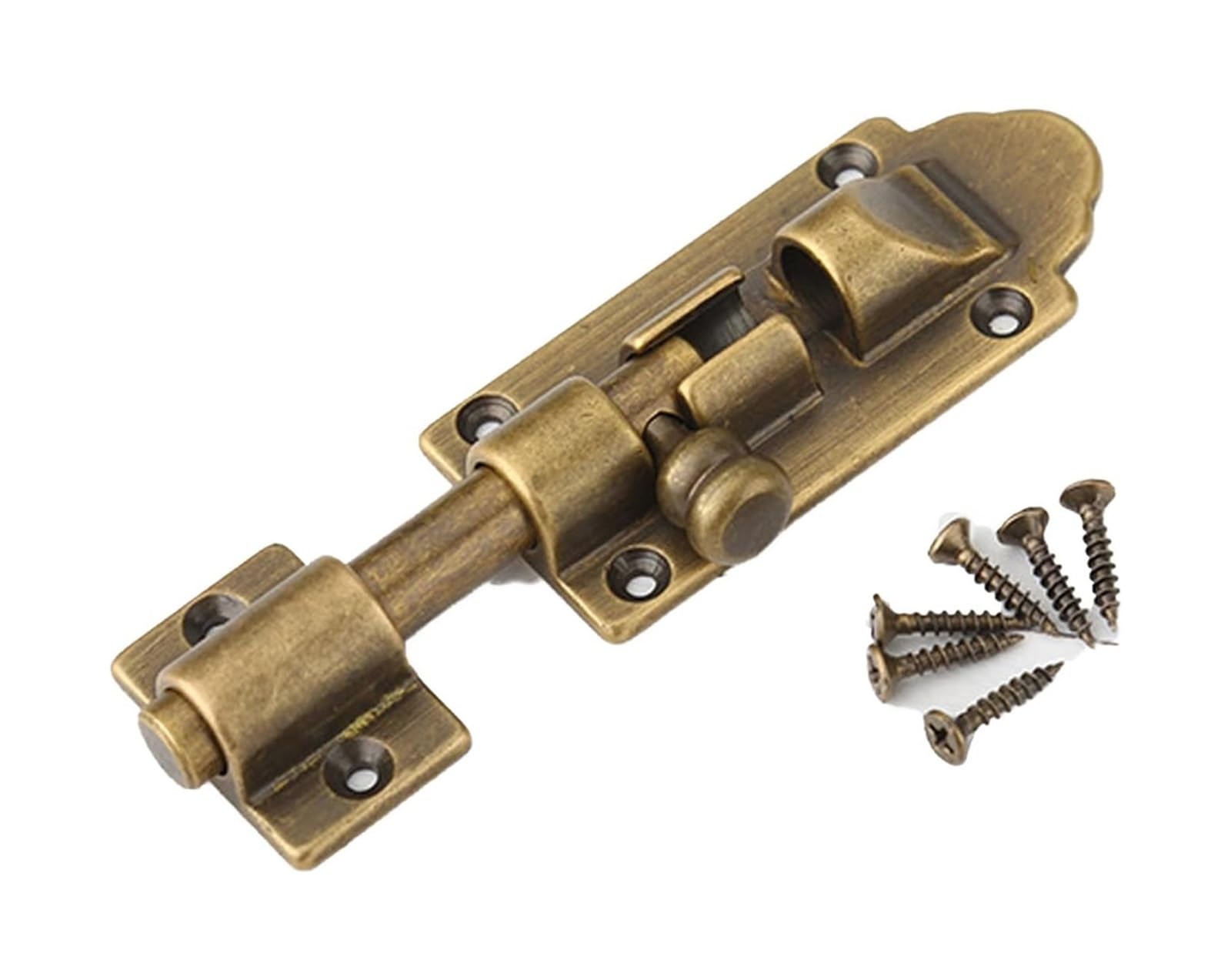 Door Lock Bolt, Door Sliding Barrel Bolt Latch Multicolor 3 Inch Multiple Sizes with Mounting Screws(Antique Copper,4.5cm)