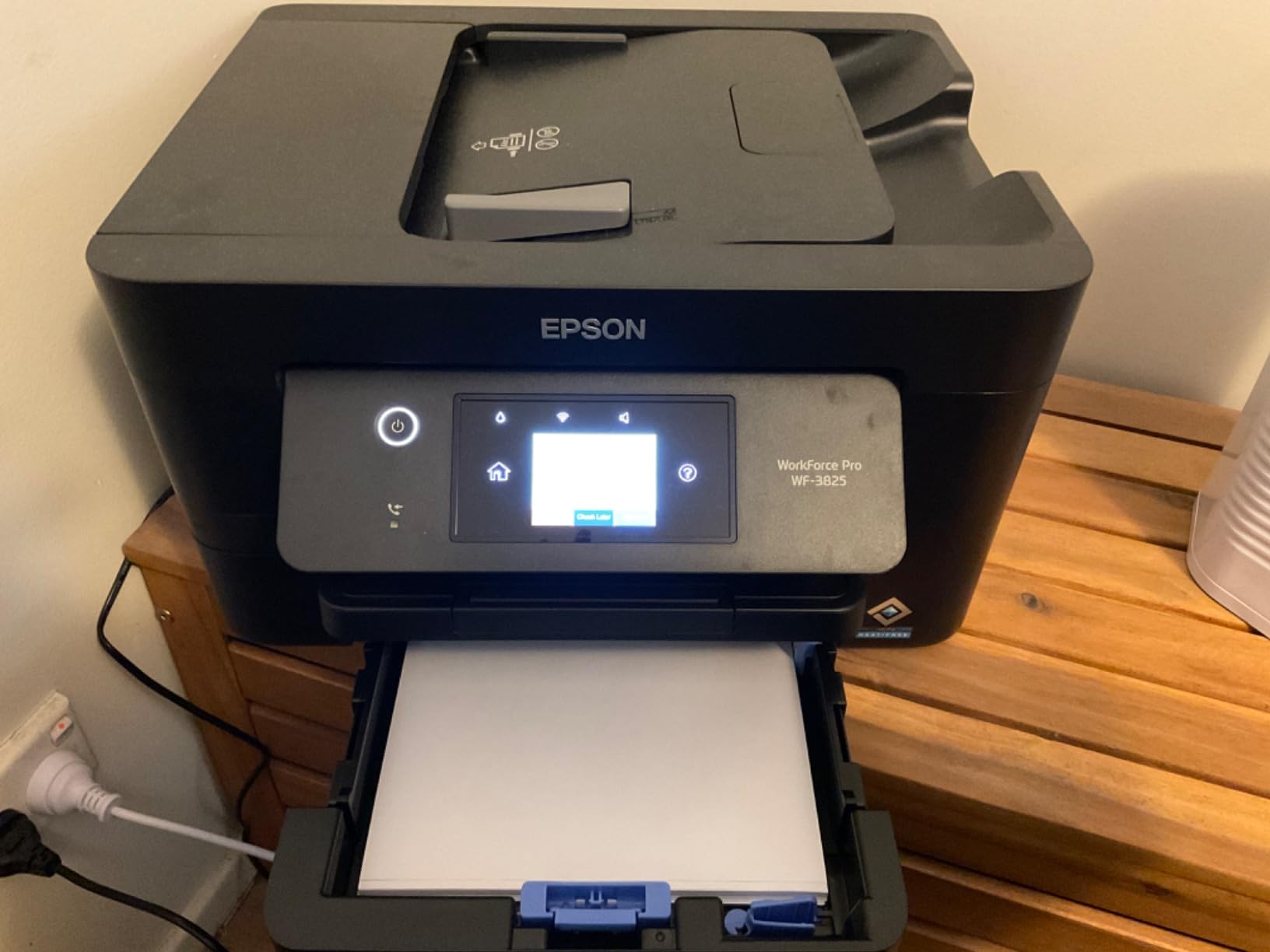 Epson Workforce Pro WF3825 Multifunction Printer, Black, C11CJ07502