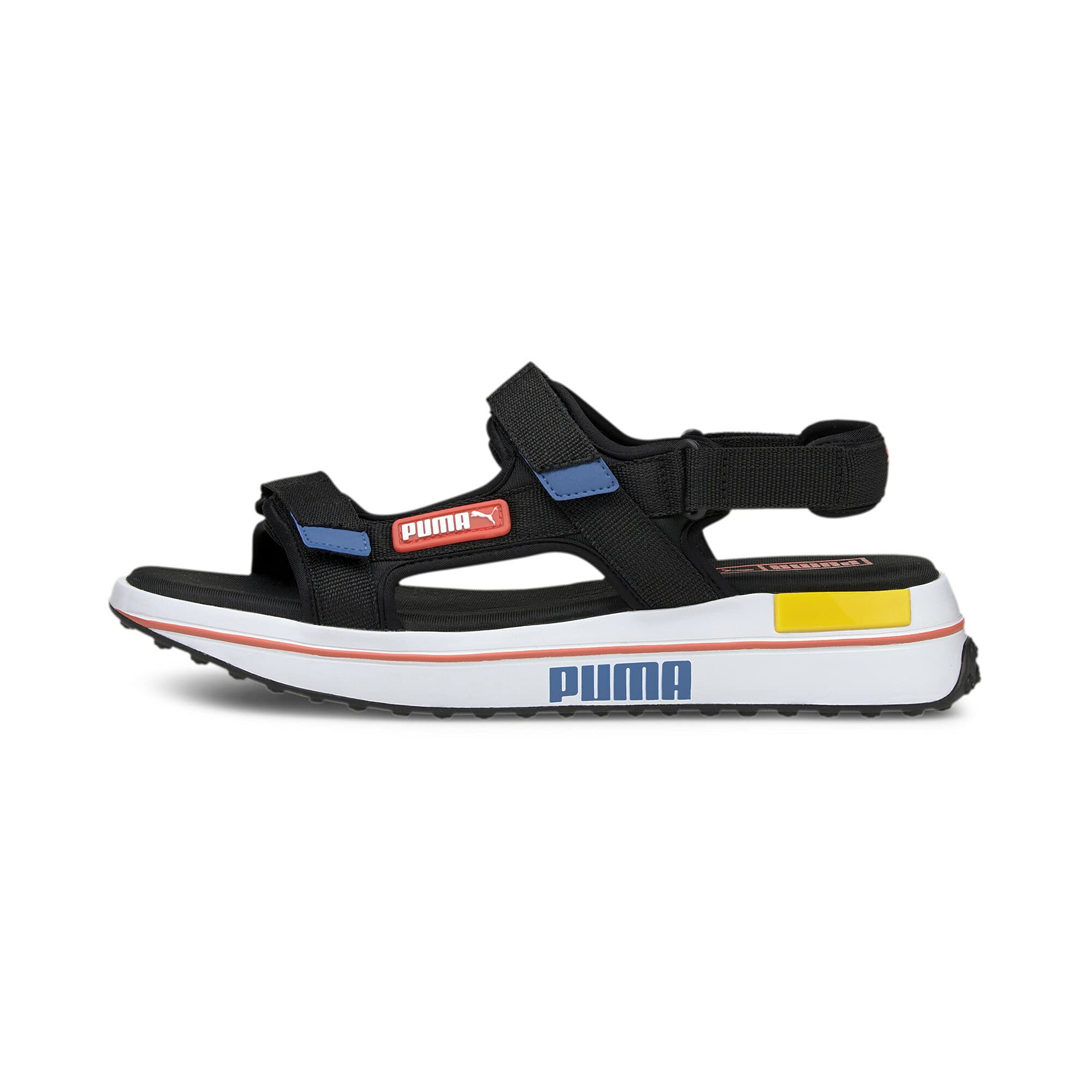 Puma Unisex Adult Future Rider Sandal Black-Star Sapphire-Poppy Red 3 Kids UK (37231804) (B088RJGH86) Amazon Price History, Amazon Price Tracker