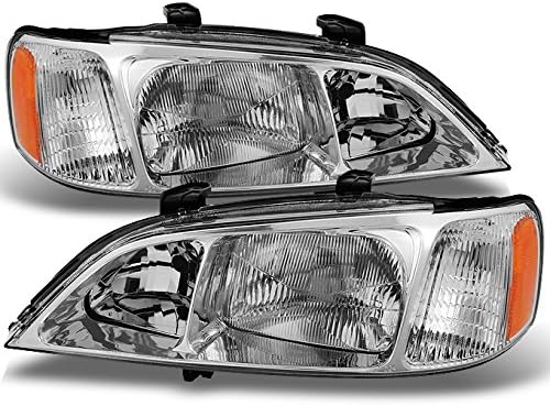 AKKON - For Acura TL Chrome Clear HID-D2R Xenon Type Headlights Head Lamps Replacement Pair set