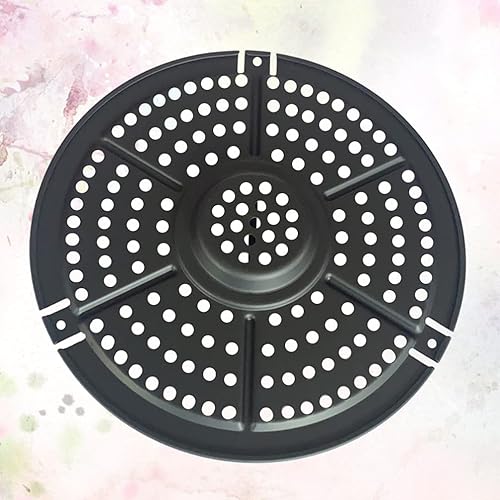 Miniatura 9 de Hemoton 1 pieza de papel pergamino para freidora de aire antiadherente, alfombrilla de vapor redonda, alfombrilla de vapor antiadherente,