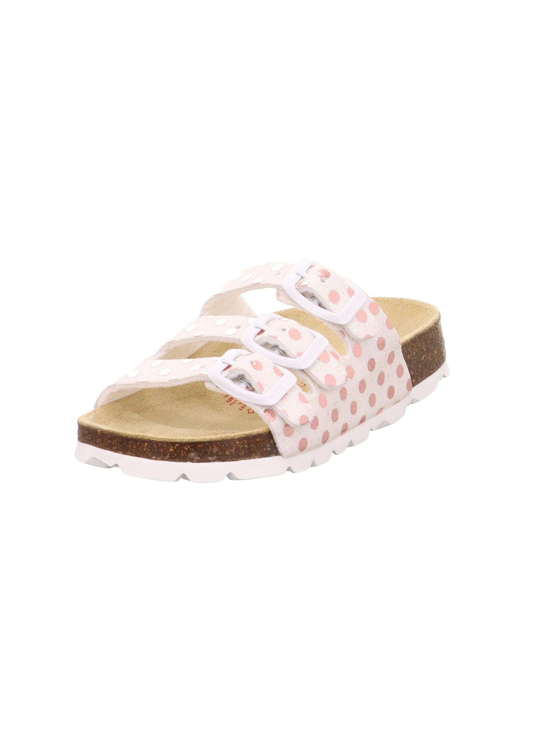 Superfit Girl's FUSSBETTPANTOFFEL Hausschuhe, WEIß/ROSA 1080