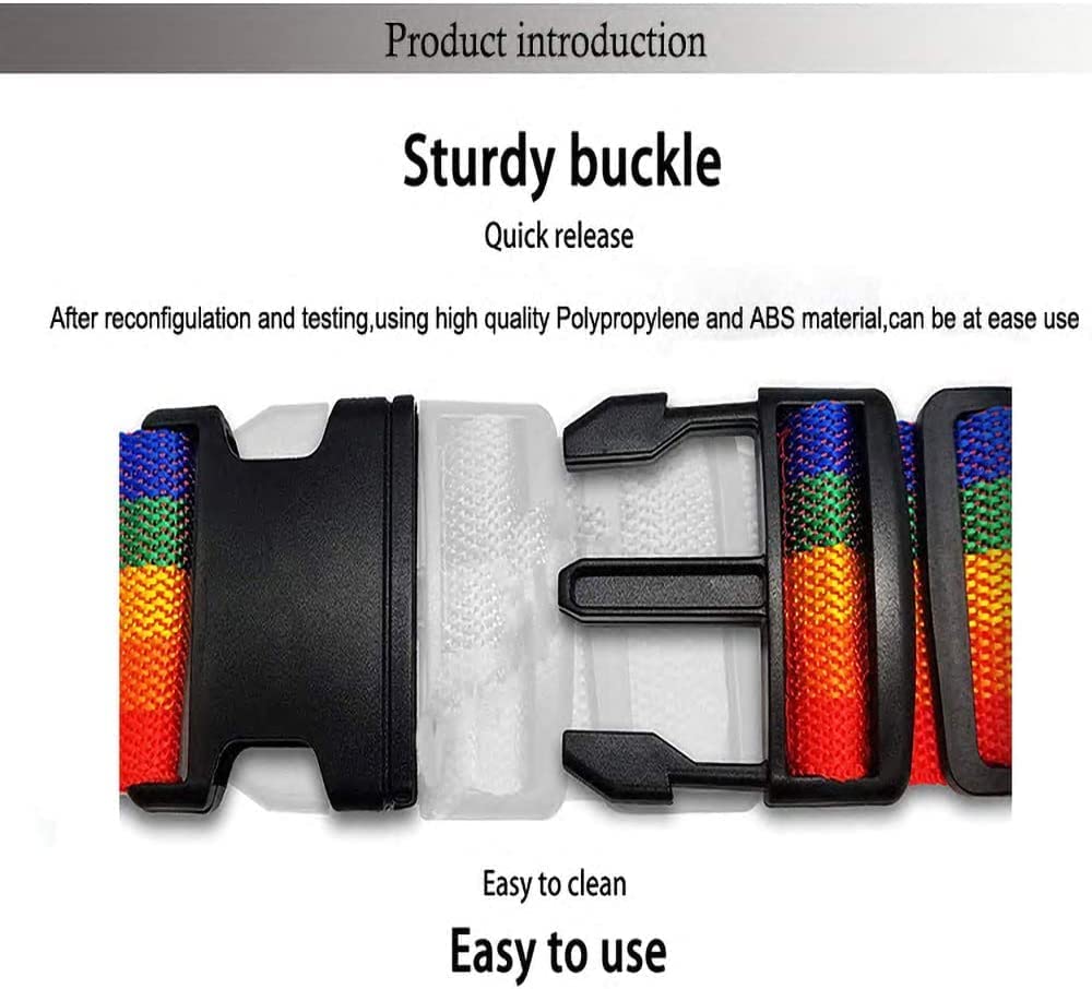 0TO6 Adjustable Travel Luggage Strap – 2 Metre Nylon Belt for Suitcases & Backpacks – Heavy-Duty Packing Strap with Quick-Release Buckle 4
