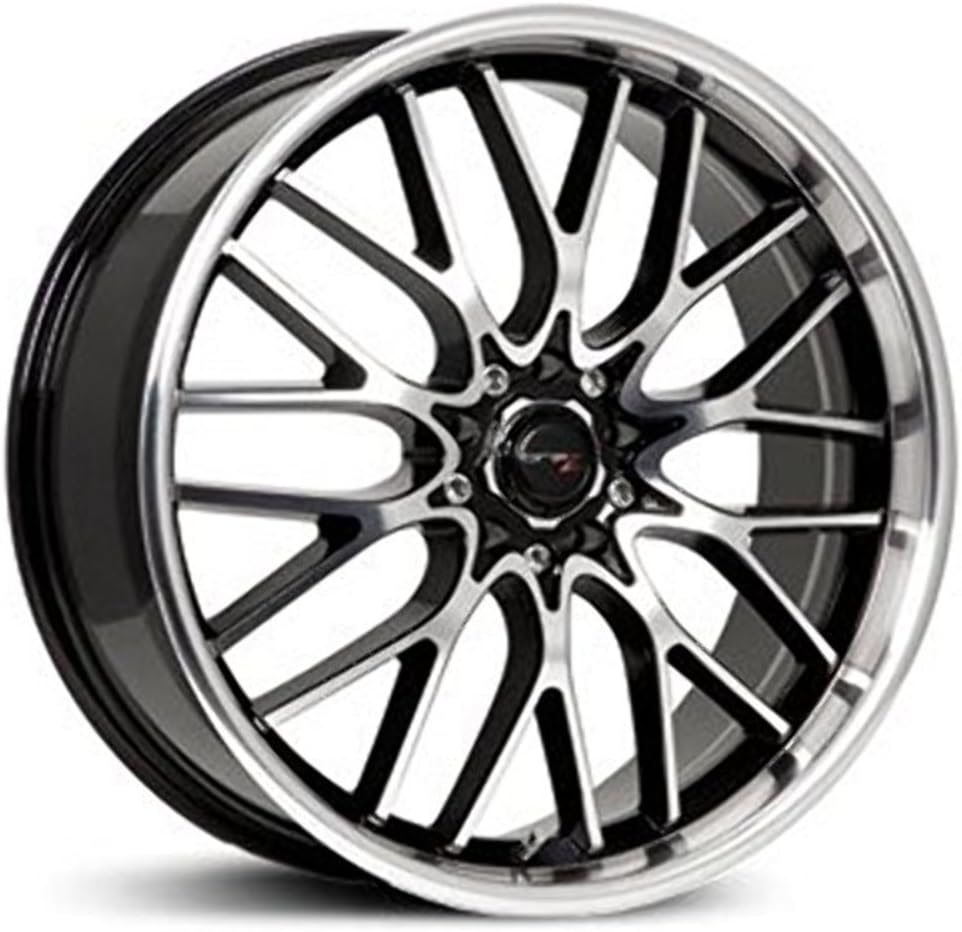 Vortex 18x8 Machined Black Wheel / Rim 5x100 & 5x4.5 with a 35mm Offset and a 73.00 Hub Bore. Partnumber 302MB-8801835