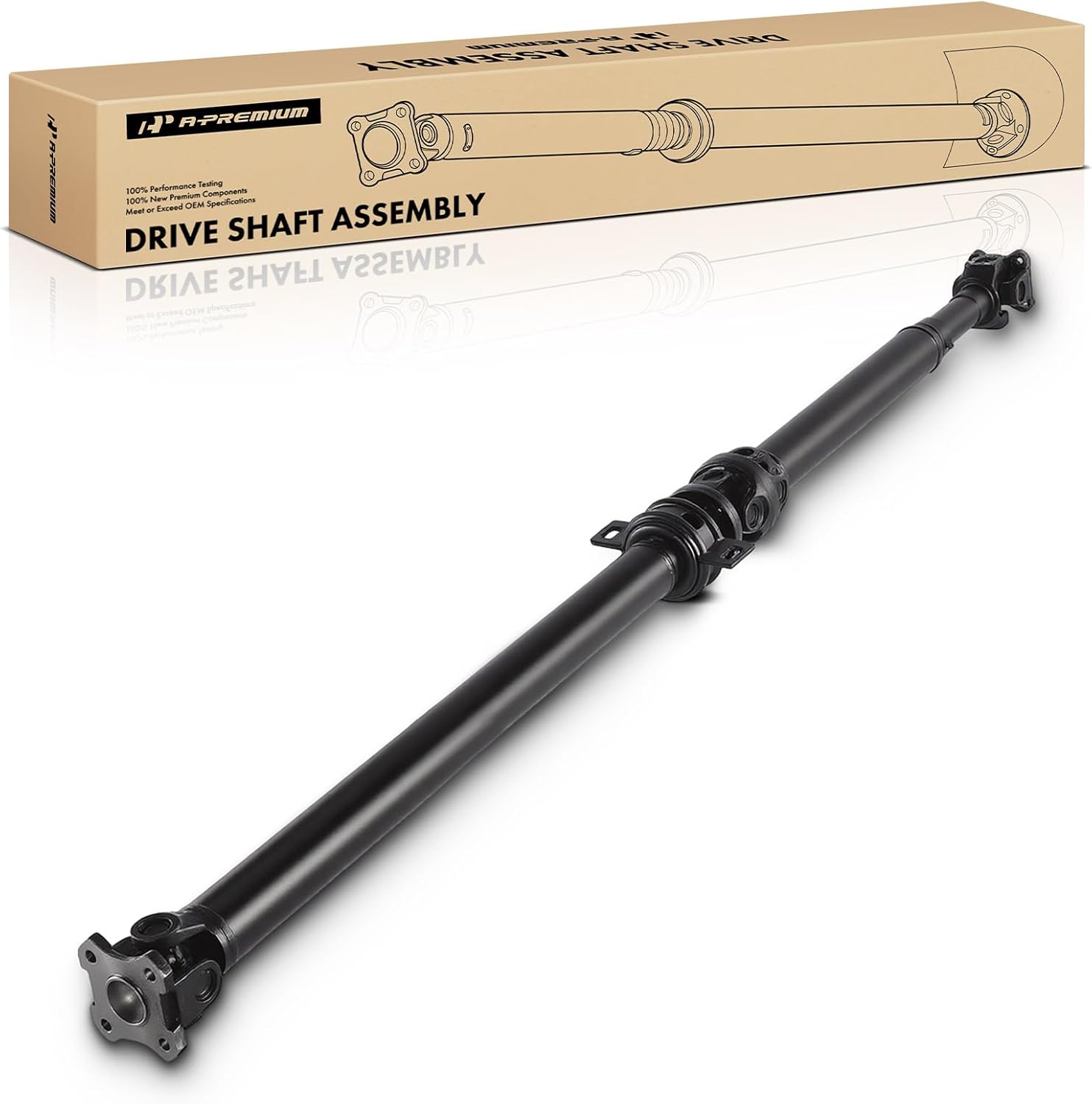 A-Premium Rear Drive Shaft Driveshaft Assembly Compatible with Toyota Tacoma 1999-2004 Extended Cab Pickup, 2001-2004 Crew Cab Pickup, [V6 3.4L, Pre Runner, RWD], Replace#371003D260, Prop Shaft