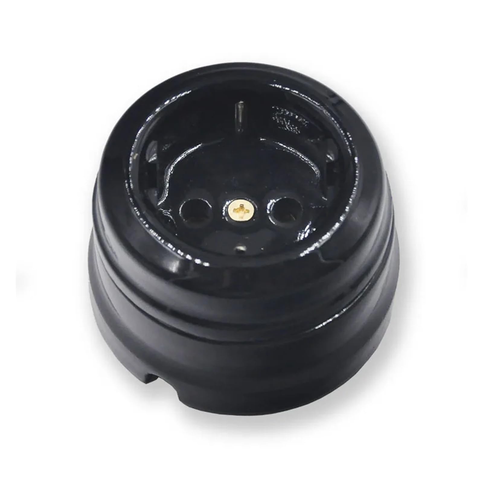 Interruptor rotativo cerámico for lámpara de pared, 10 A, 110-220 V(Black EU Socket)