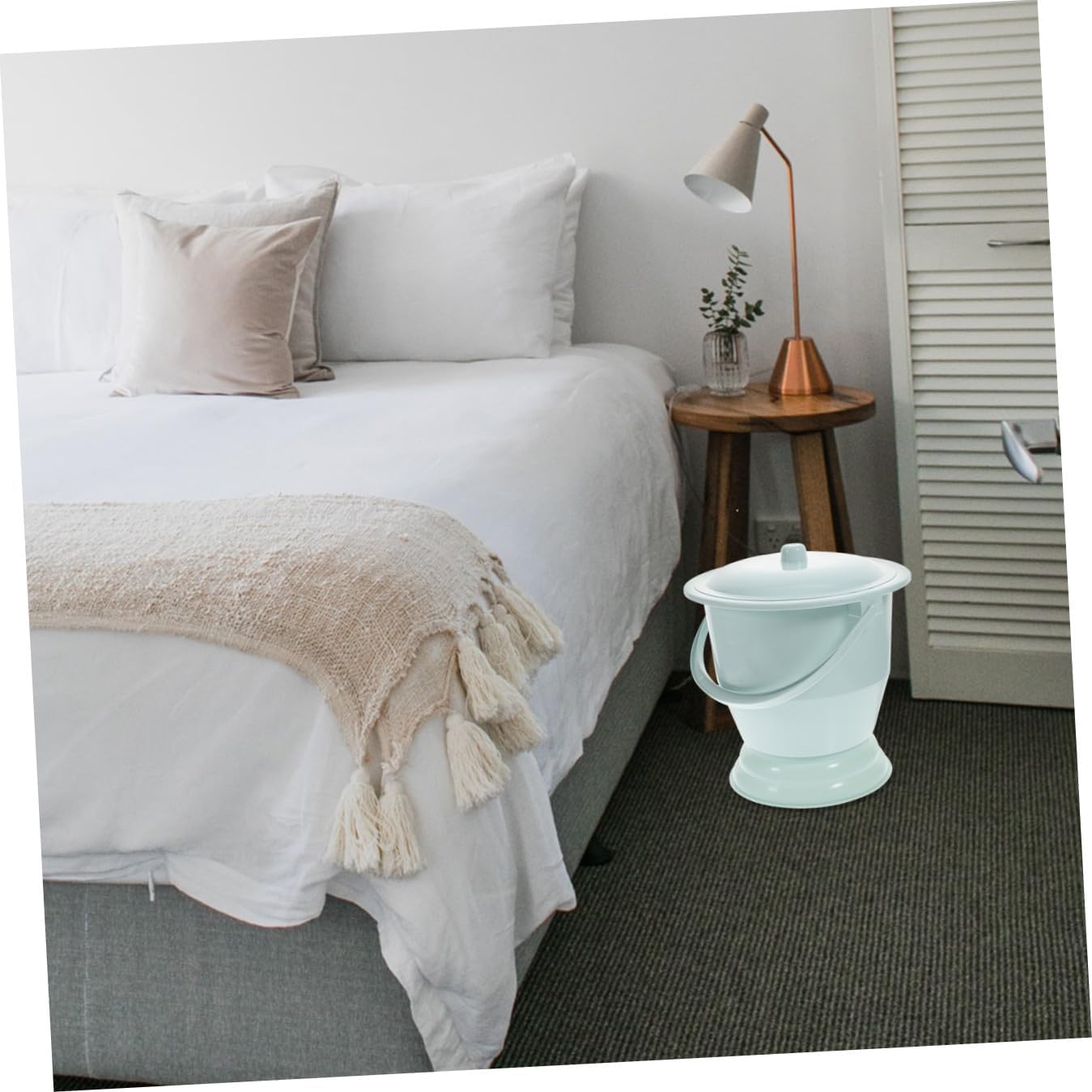 Luxshiny 1pc Chamber Pot Lid Portable Urine Potty for Home Use Thickened Spittoon for Adults Easy to Clean for Elderly and Pregnant Women