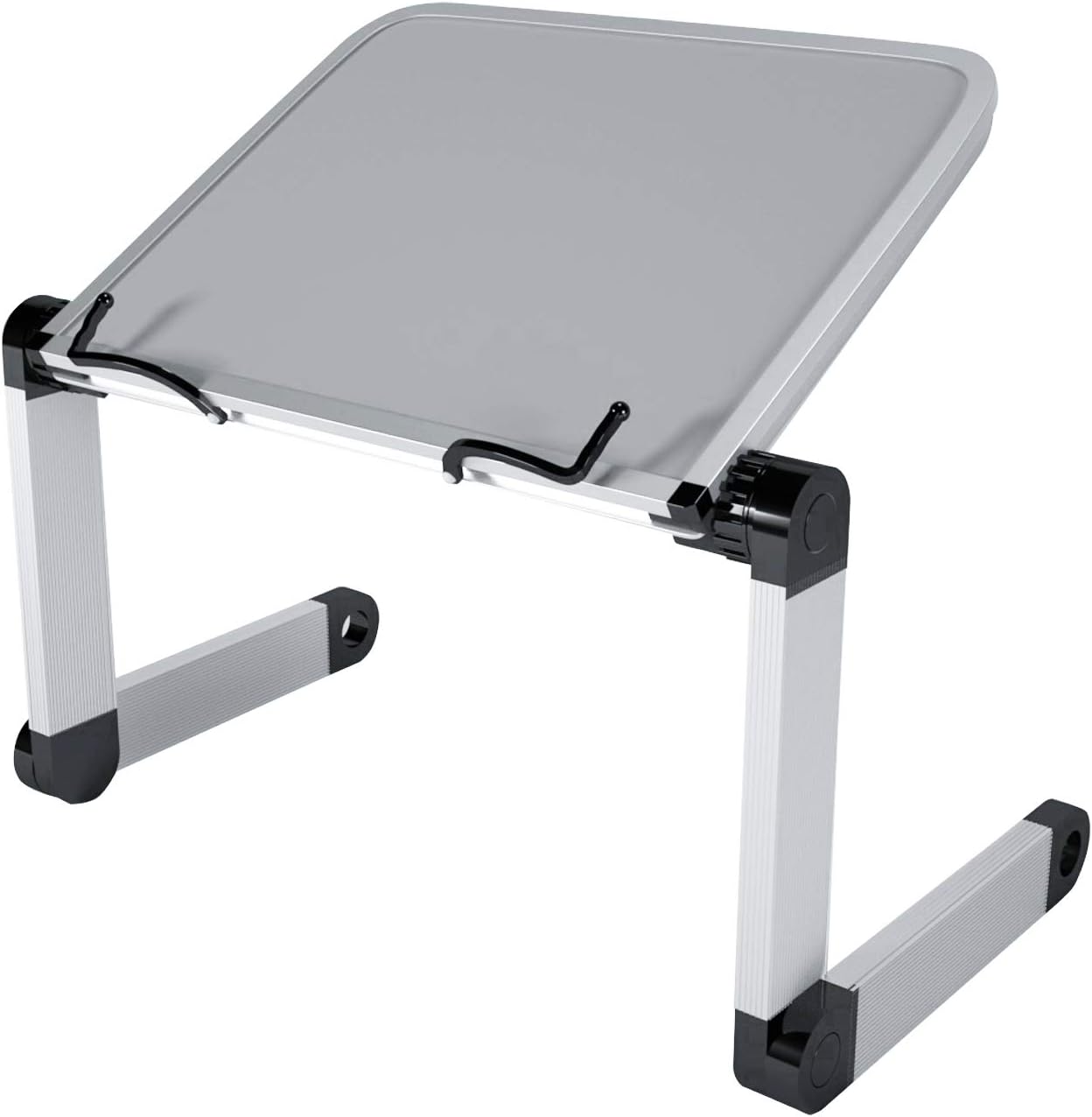 Book Stand - Book Holders for Reading Hands Free - Adjustable Foldable Bookstand for Paperbacks/Cookbook/Textbook/Recipe Book/Page Paper/Magazines/Music Sheets/Classic Books (Gray)