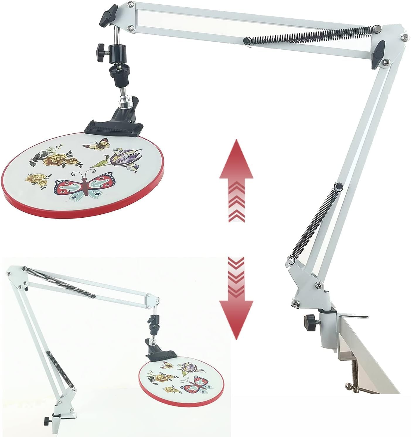 Embroidery Hoop Holder Lap Stand Rotated Cross Stitch Stand