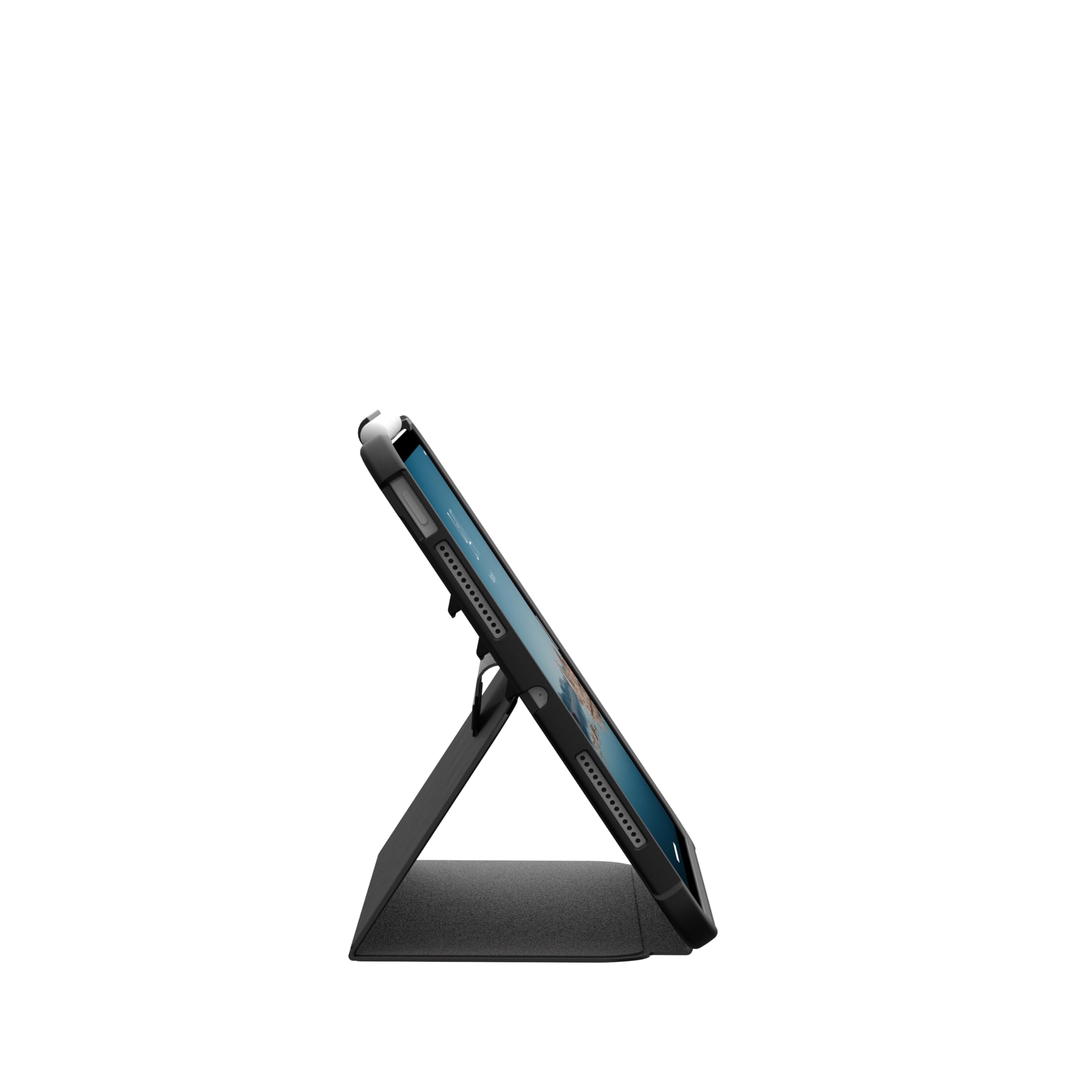 URBAN ARMOR GEAR Progettata per iPad Pro 11 (5a generazione, 2024, M4), robusta custodia protettiva a portafoglio con supporto regolabile multi-angolo e portamatite Plyo LT ghiaccio/nero
