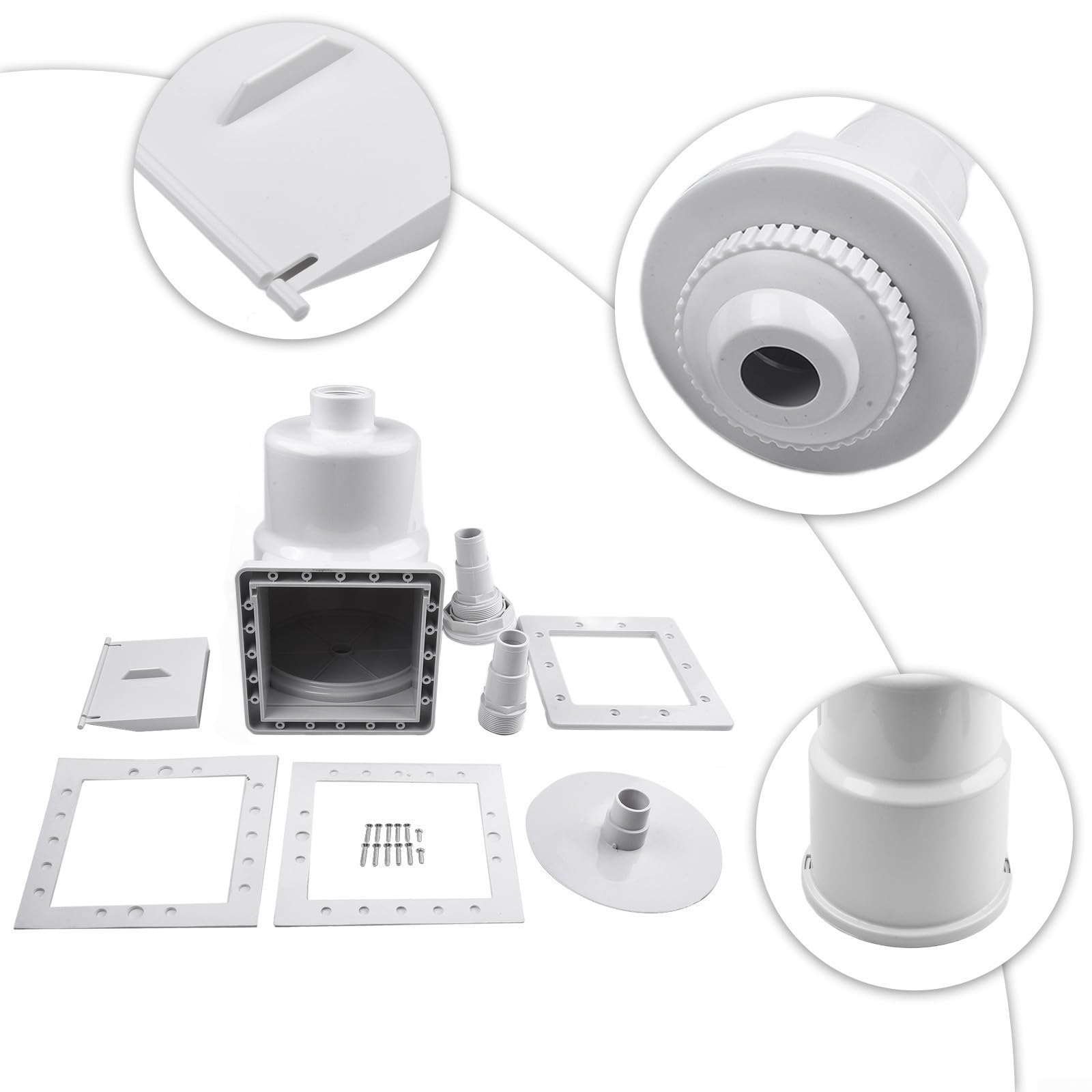 Sistema de skimmer de piscina compatible con hayward SP1091LX Dyna-Skim Kit de piezas de repuesto (A)