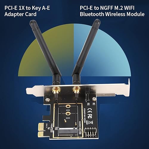 Miniatura 2 de PCI E al adaptador del módulo Bluetooth de NGFF M.2, llave A E adaptador, tarjeta de expansión de red para PC
