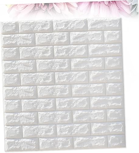 Miniatura 8 de Angoily 3 calcomanías de pared de ladrillo en D, autoadhesivas, decoración del hogar, papel tapiz de ladrillo, autoadhesivo, anticolisión, apliques