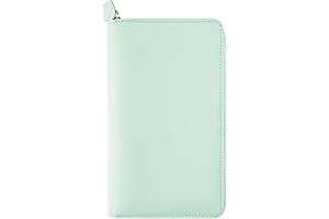 Filofax Saffiano Compact Zip Organizer, Neo Mint