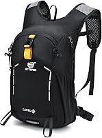 Vista 16 de SKYSPER Mochila de senderismo pequeña – Mochila de viaje de 15 L, ligera, resistente al agua, mochilas de senderismo para mujeres y hombres