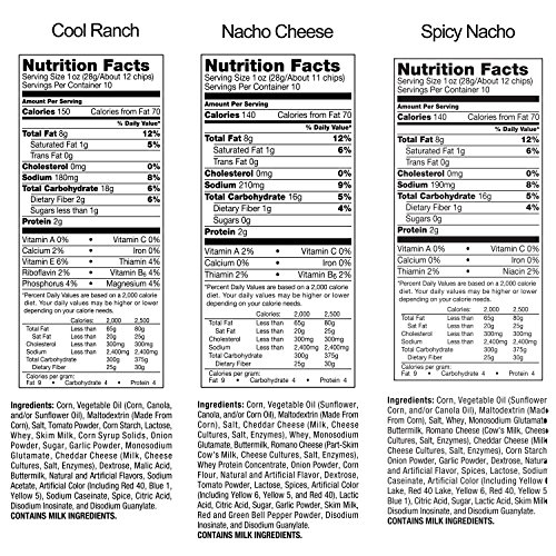 Doritos Flavored Tortilla Chips, Variety Pack, 4 Count #TOP4