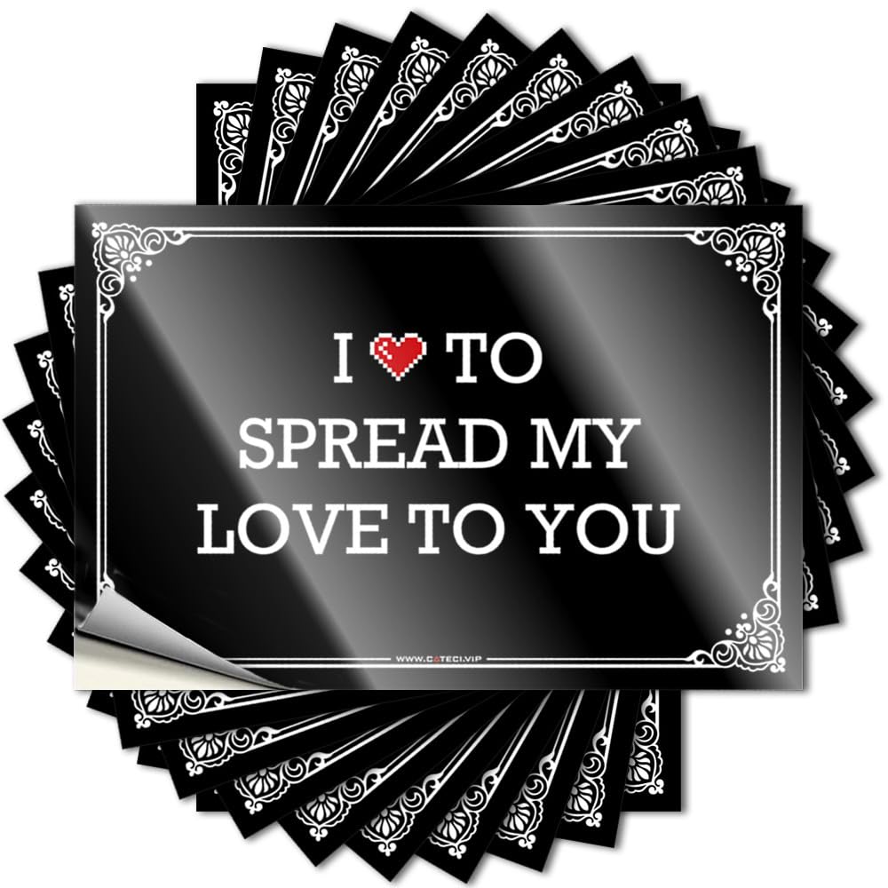 Girly Bathroom Decor Bumper Funny Sticker | I Love to Spread My Love to You Great for Math Decor(12X18CM)