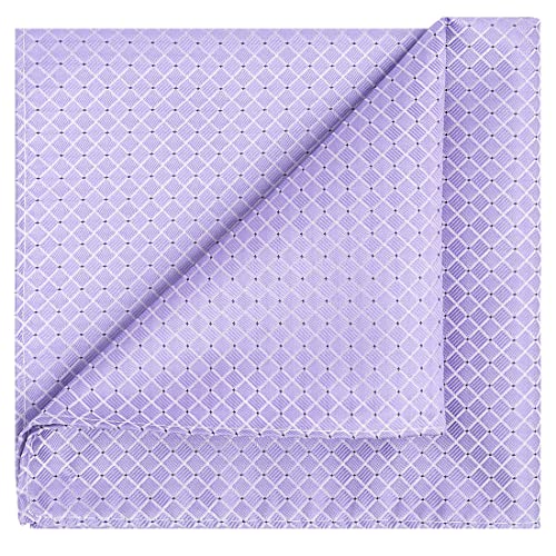 KissTies Mens Pocket Square Lavender Lilac Purple X 1 pc, Size 12''X12''