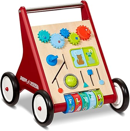 Amazon Radio Flyer ラジオフライヤー 日本正規代理店直販 ベビーウォーカー クラシック プッシュ プレイ ウォーカー Classic Push Play Walker 611z キッズワゴン ベビーウォーカー 手押し車 お片付け 室内 手押し車 プルトイ おもちゃ