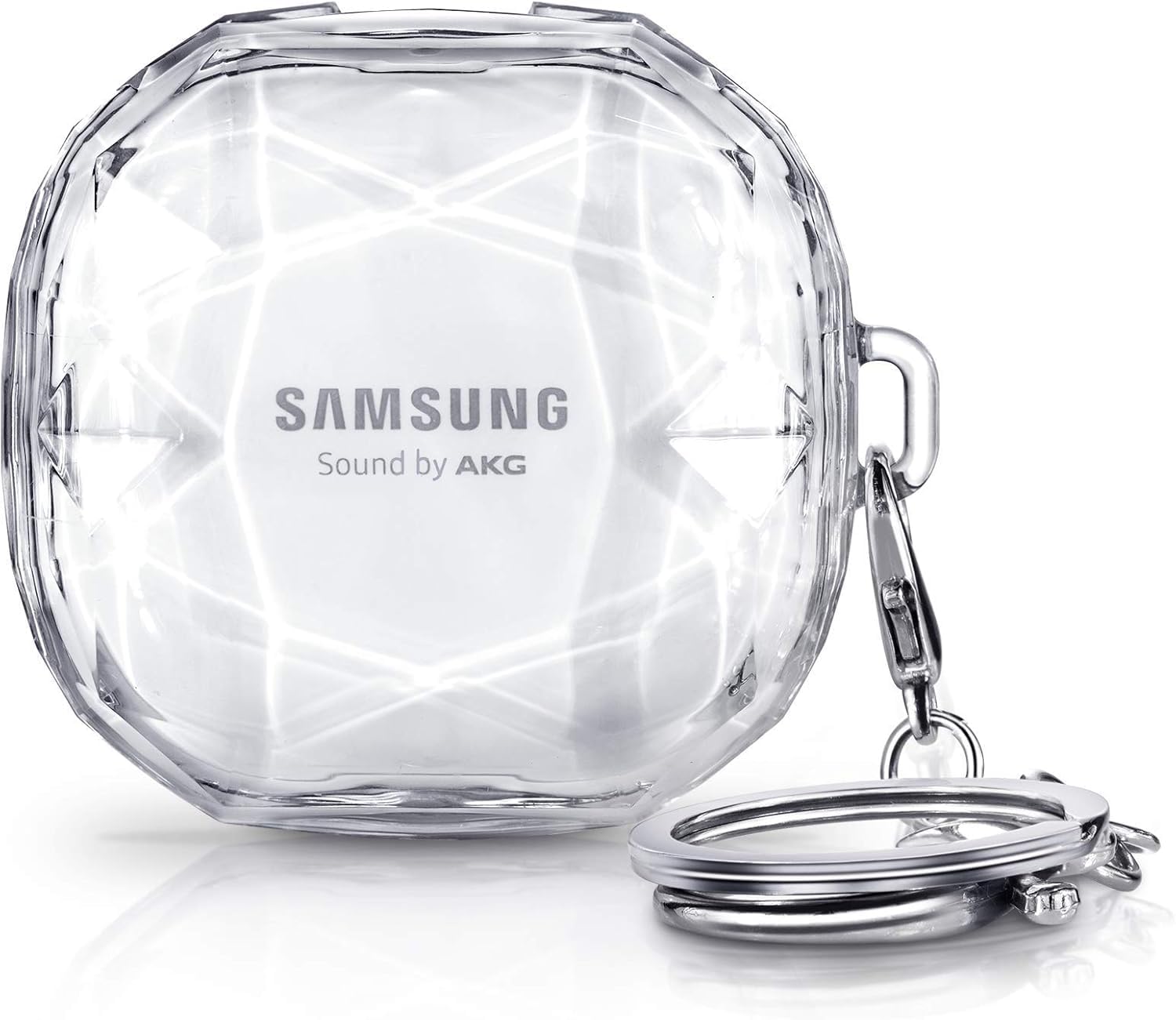 Oboe PC Case 'Compatible with' Samsung Galaxy Buds FE (2023), Buds 2 Pro (2022), Galaxy Buds 2 (2021), Galaxy Buds Pro, Buds Live with Keyring (Diamond Cut Design) [Buds & Charging CASE NOT Included]-image-11
