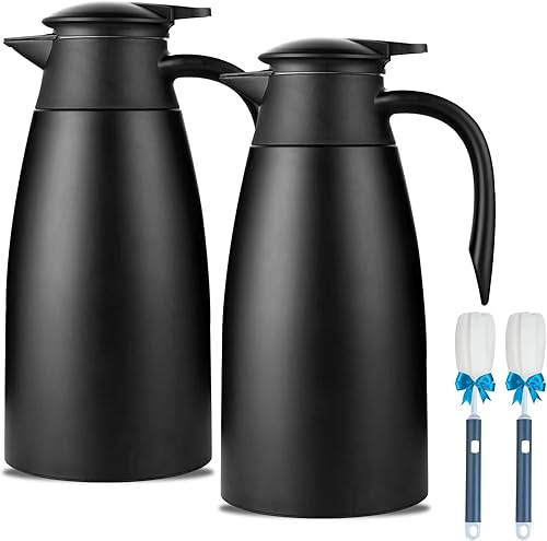 ximrirals Paquete de 2 jarras térmicas de café de 68 onzas, termo de acero inoxidable de doble pared aislada al vacío, jarras de café para mantener disponible en Yaxa Colombia