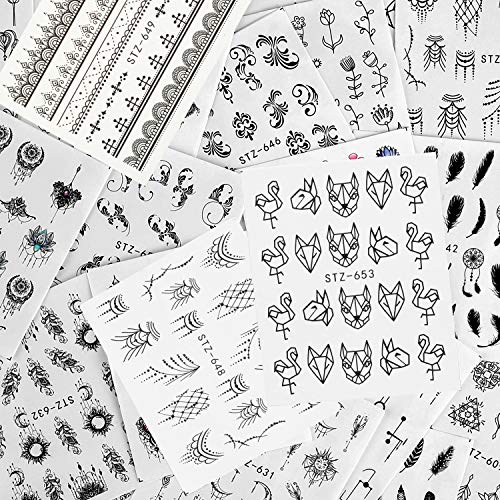 24 Fogli Dream Catcher Adesivi Unghie