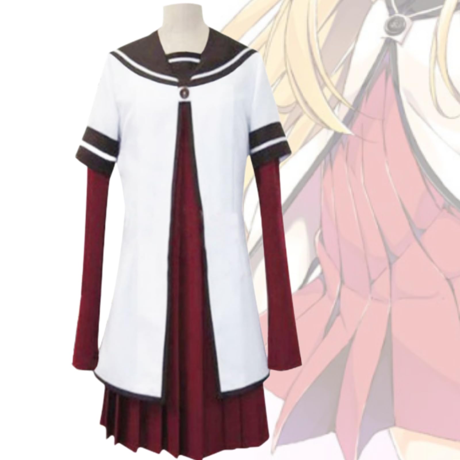 Amazon.co.jp: [Sheruan] 七森中学校制服 夏服 赤座あかり コスプレ服