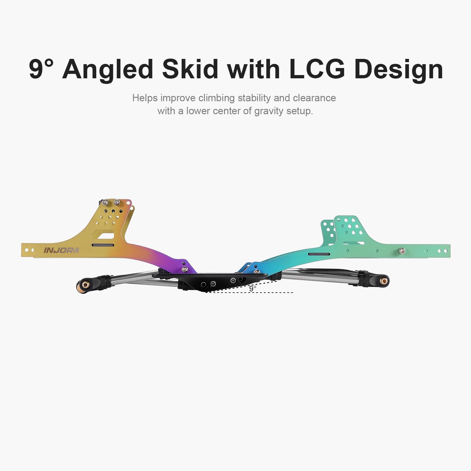 INJORA Rainbow Titanium LCG Chassis Kit für 1/24 SCX24