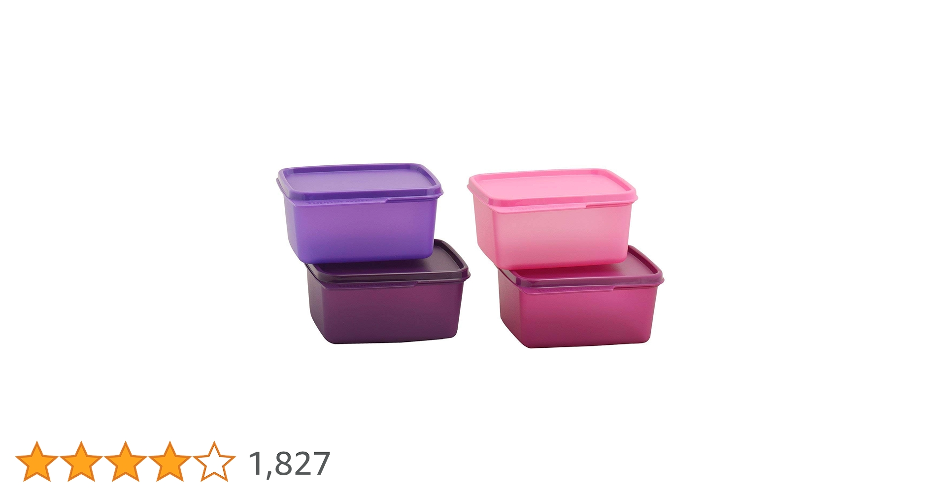 Amazon | Tupperware Keep Tab Plastic Container Set, 500ml