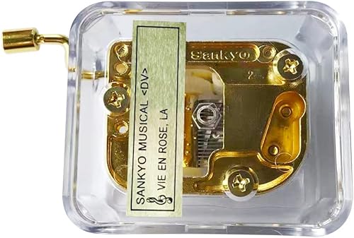 Miniatura 238 de BinkeGG Caja de música con forma de corazón hueco de madera con mecanismo musical Sankyo, melodía: Howl's M0ving Castle (Merry Go Round of Life)