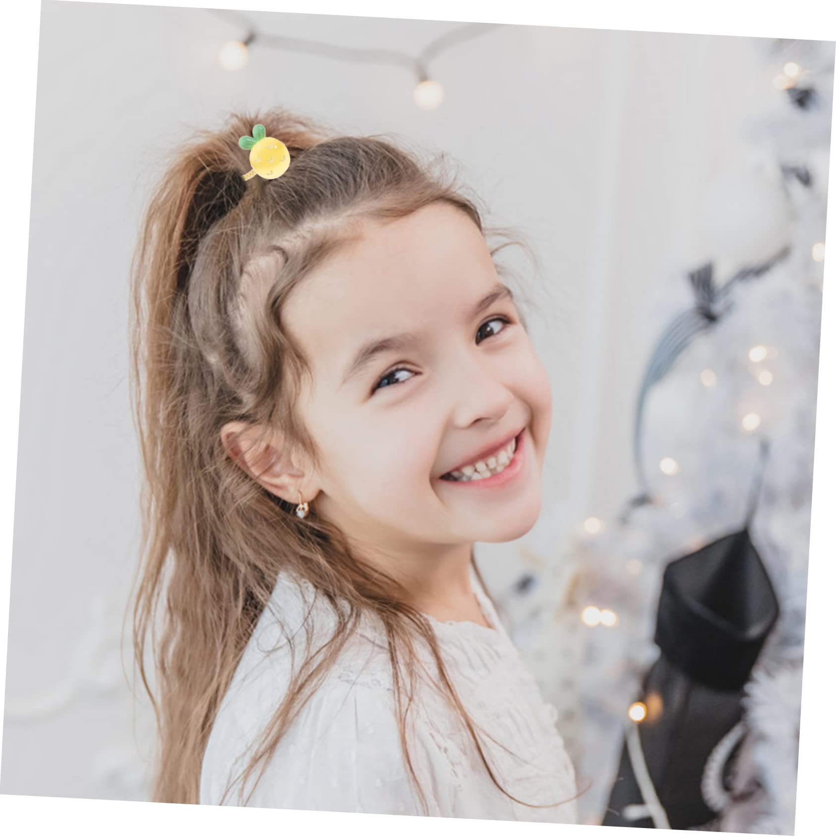 Healeved 50piezas Para Accesorios De Pelo De Frutas De Pelo Elásticas Para y Bebés Para